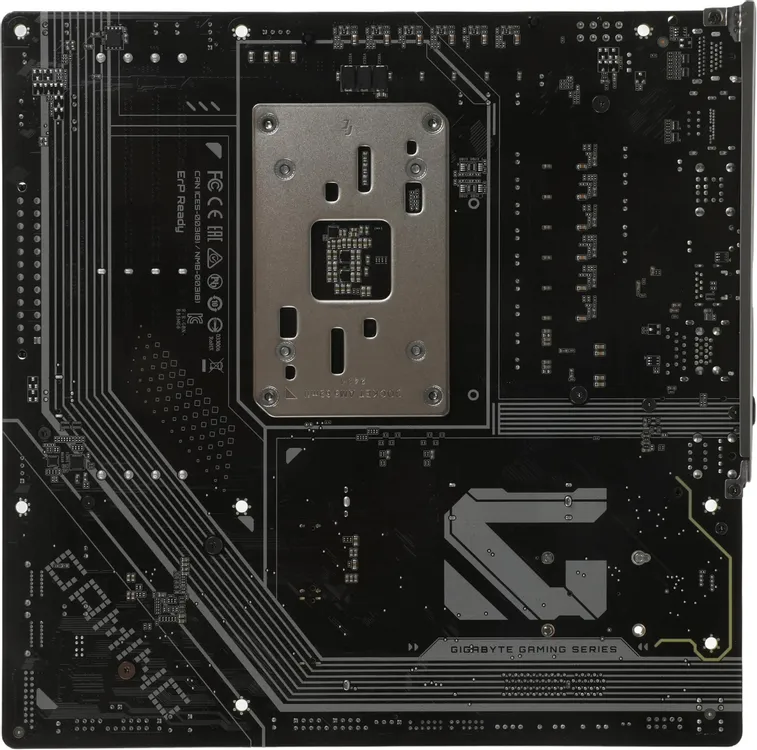 GIGABYTE B850M Gaming X WiFi6E разъёмы ARGB RGB подсветка зона VRM крупный план