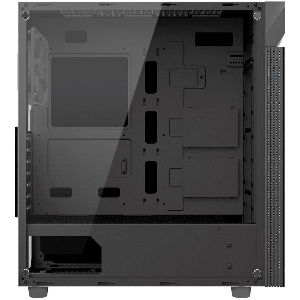 Gigabyte C200 GLASS GB-C200G вид спереди RGB-подсветка закалённая фронтальная панель