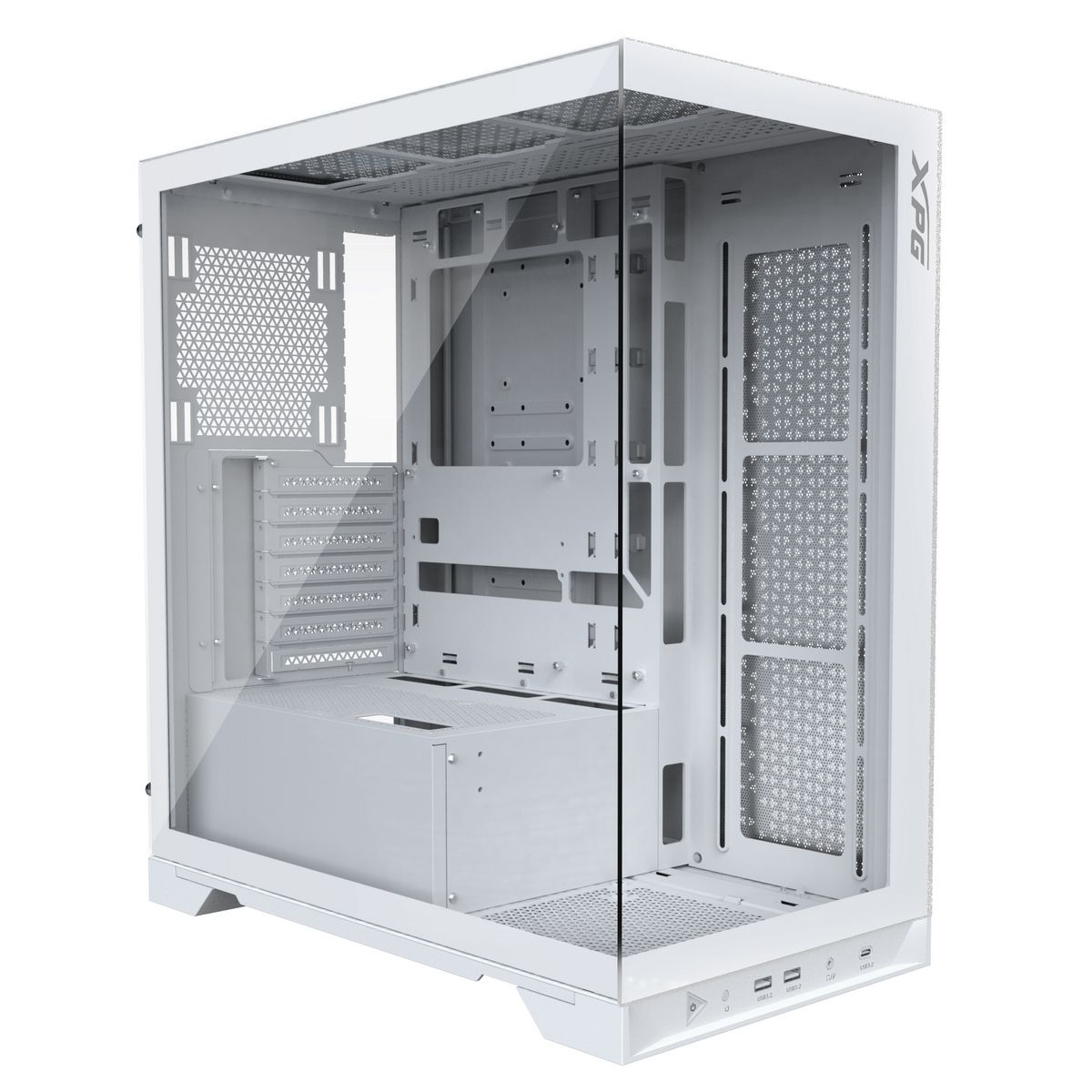 ADATA XPG INVADER X белый корпус Mid-Tower с боковой стеклянной панелью и перфорированными панелями