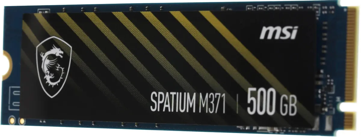 MSI Spatium M371 500 ГБ маркировка чипов NAND Phison E13T контроллер