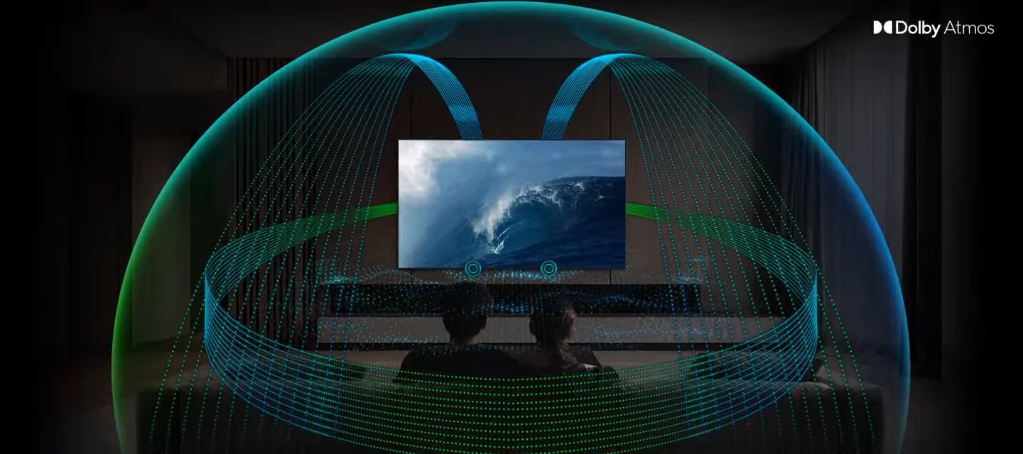 Samsung QE75QN85F &mdash; технология Dolby Atmos обеспечивает пространственный объёмный звук