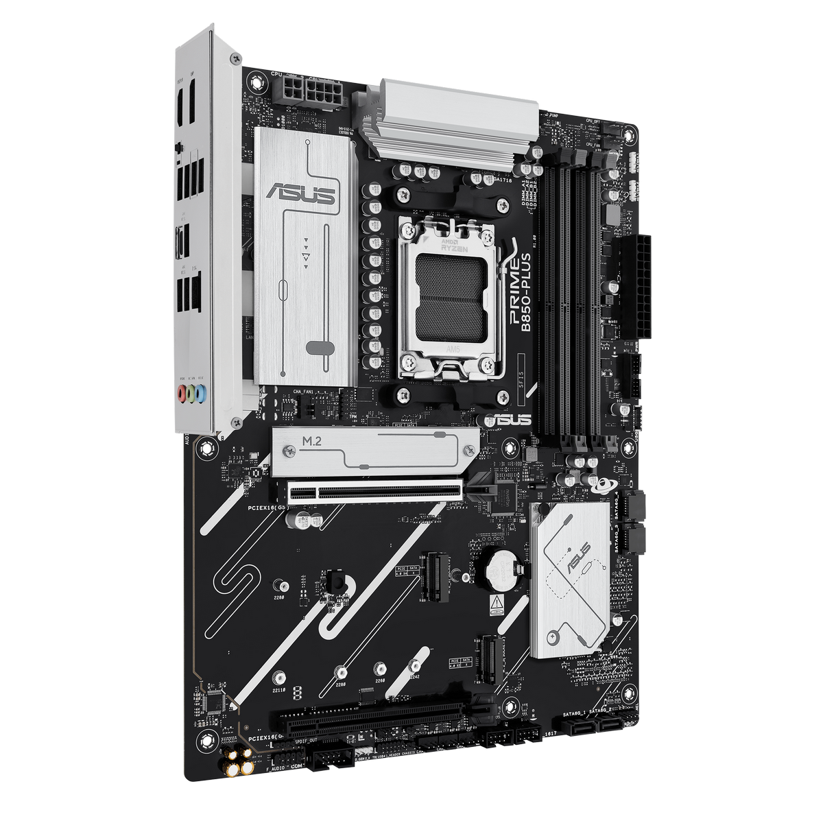 ASUS PRIME B850-PLUS-CSM задняя панель портов USB HDMI DisplayPort RJ-45