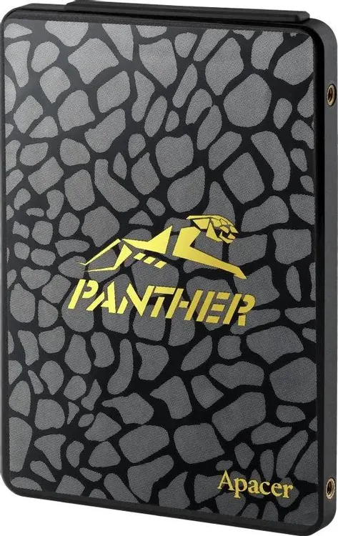Apacer AS340 Panther 240 ГБ — вид сбоку с разъёмом SATA подключения