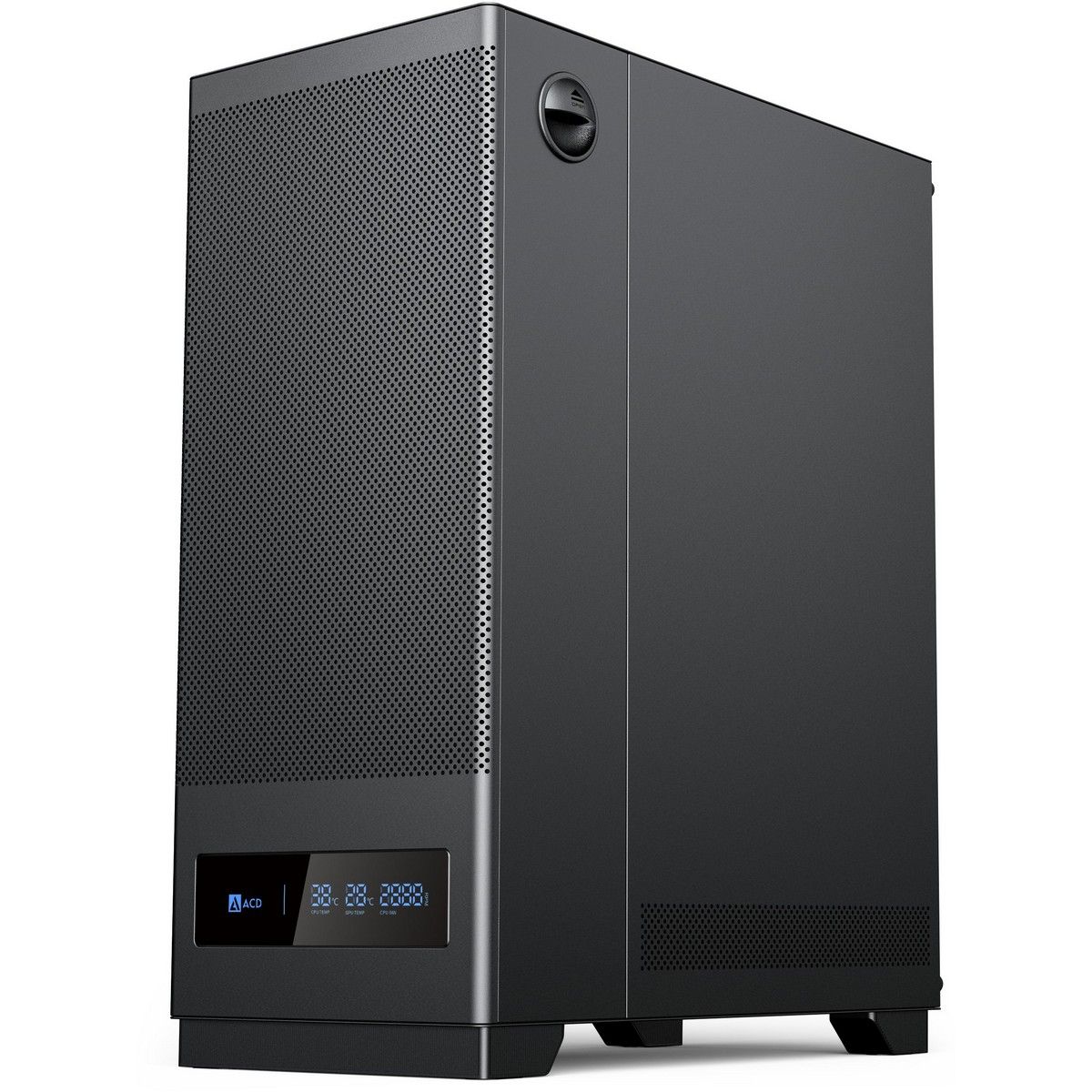 ACD Citadel 108DB боковой профиль с металлической сетчатой передней панелью и вентиляционным отверстием сверху