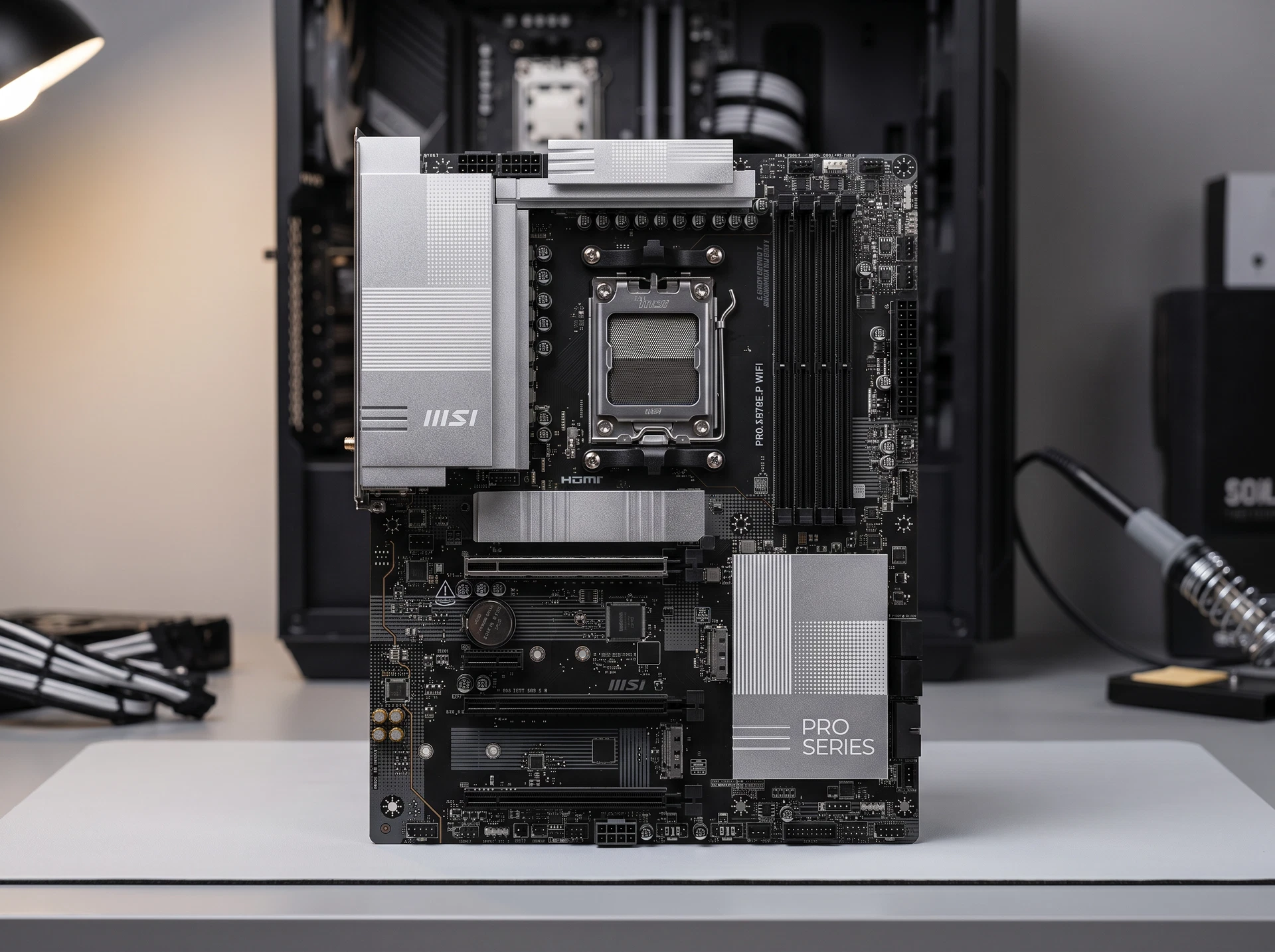 Материнская плата MSI Pro X870e-p Wifi X870e, Socket AM5, AMD X870E, ATX, RTL - фото в интерьере