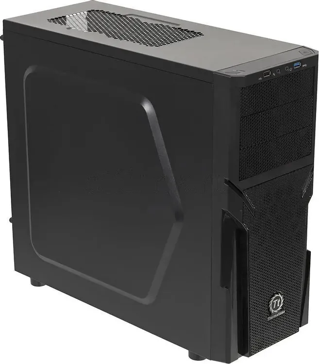 Thermaltake Versa H21 Mid-Tower корпус черный фронтальная панель металлическая сетка