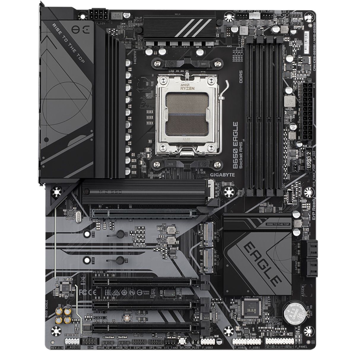 GIGABYTE B650 Eagle ATX материнская плата Socket AM5 вид сверху